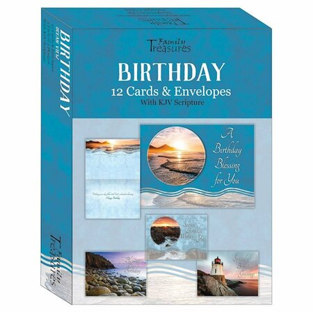 GO-GO Boxed - Card Birthday-Ocean View - 12PK GO3321638